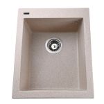 Мойка гранитная Bretta Quadro 500х410х200 миндаль