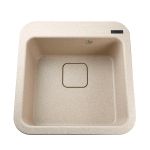 Мийка гранітна  Bretta Victoria 510х510х190  мигдаль