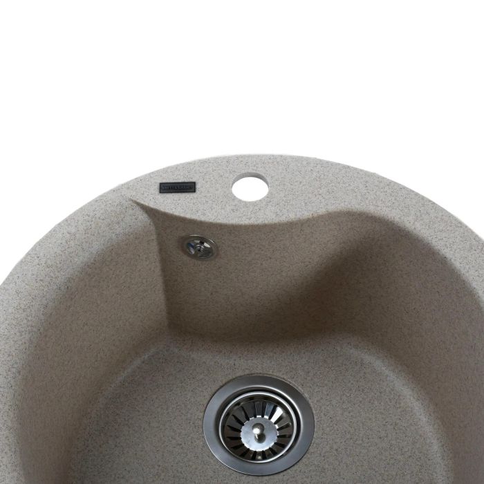 Мойка гранитная Bretta Rondo 485х215 миндаль