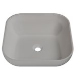 Раковина матова накладна Amidicon Atlant 45 450х450 з литого каменю