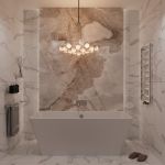 Ванна пристенная матовая Amidicon Atlant 170х85 из литого камня