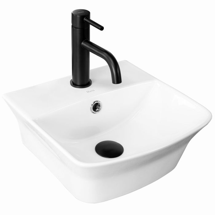 Раковина накладная Rea Selma 340х350х145 белый