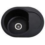 Мойка гранитная Bretta Round 600х470х220  черный