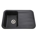 Мойка гранитная Bretta Crystal 780х500х200  черный