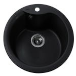 Мойка гранитная Bretta Rondo 485х215 черный