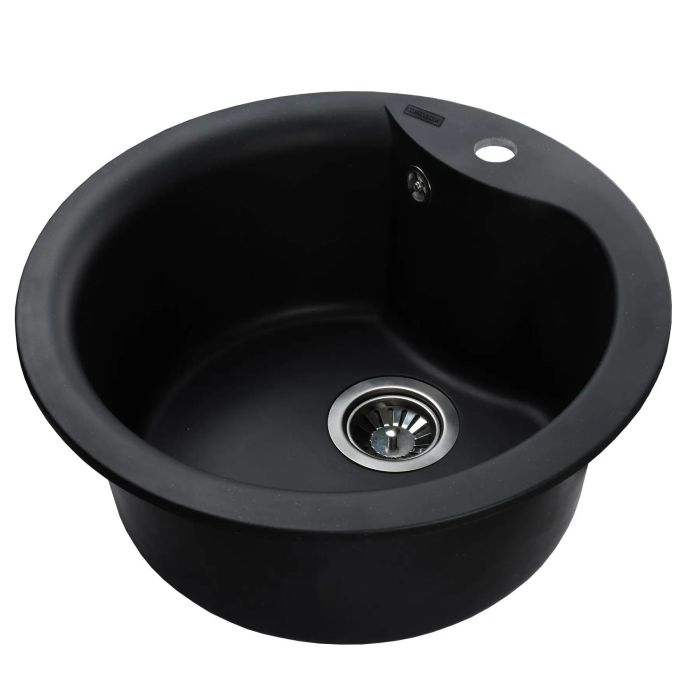 Мойка гранитная Bretta Rondo 485х215 черный