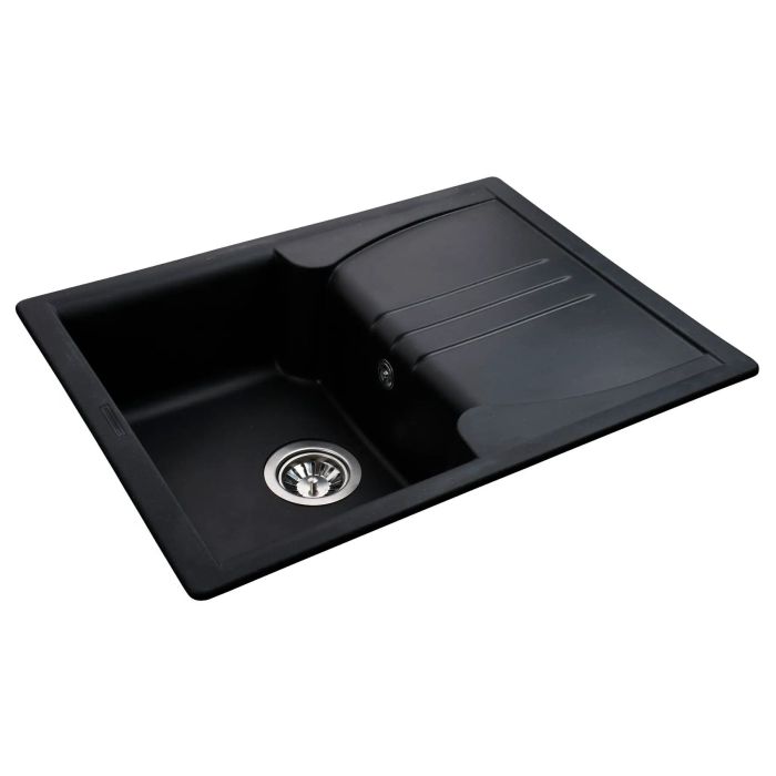 Мойка гранитная Bretta Niapoli 680х500х190 черный