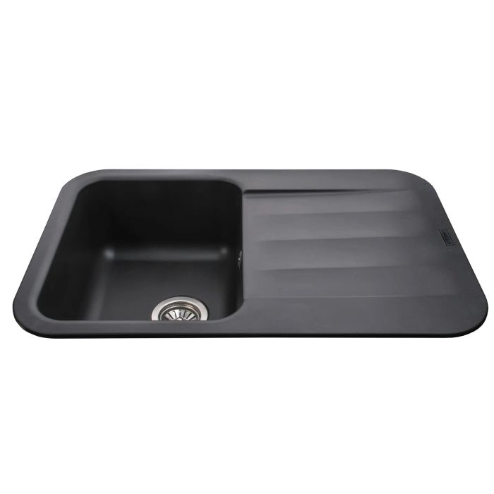 Мойка гранитная Bretta Crystal 780х500х200  черный