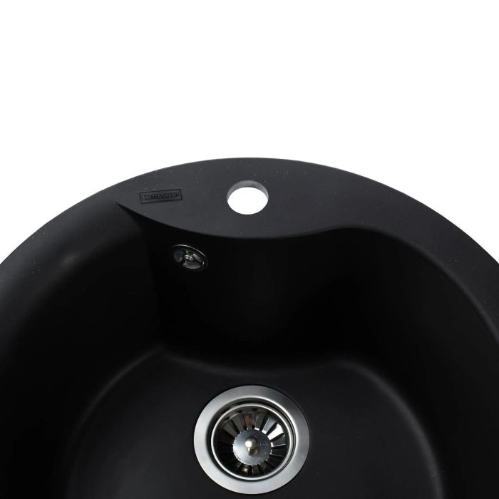 Мойка гранитная Bretta Rondo 485х215 черный