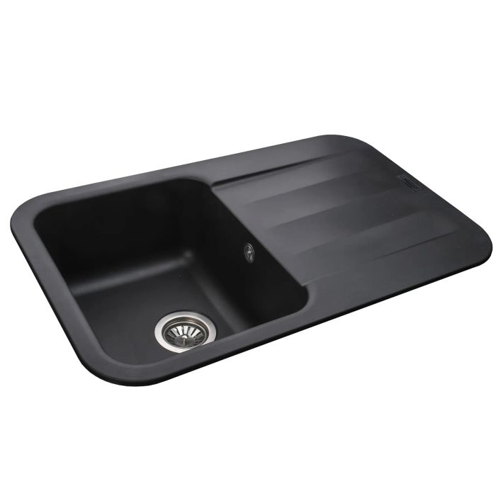 Мойка гранитная Bretta Crystal 780х500х200  черный