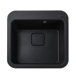 Мийка гранітна  Bretta Victoria 510х510х190  чорний металік