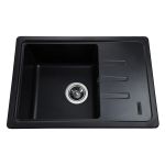 Мойка гранитная Bretta Compact 620х435х200  черный металлик