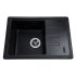 Мойка гранитная Bretta Compact 620х435х200  черный металлик