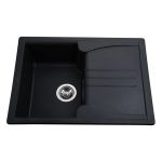 Мойка гранитная Bretta Niapoli 680х500х190 черный металлик