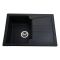 Мийка гранітна  Bretta Niapoli 680х500х190 чорний металік