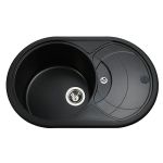 Мойка гранитная Bretta Panamera 780х500х190  черный металлик