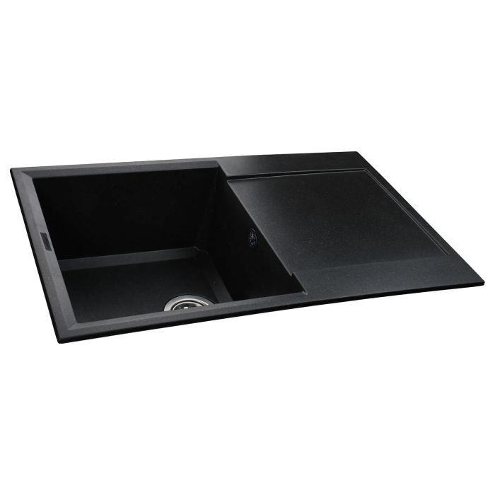 Мойка гранитная Bretta Metra 790х500х230  черный металлик