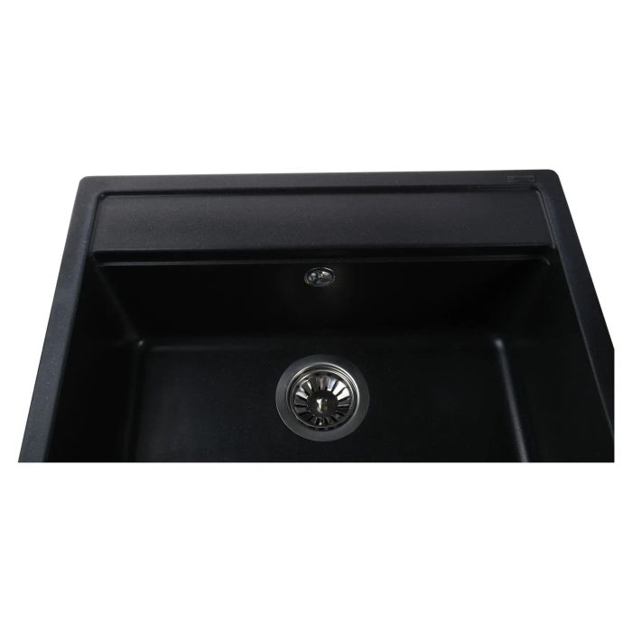 Мойка гранитная Bretta Universal 570х510х190 черный металлик