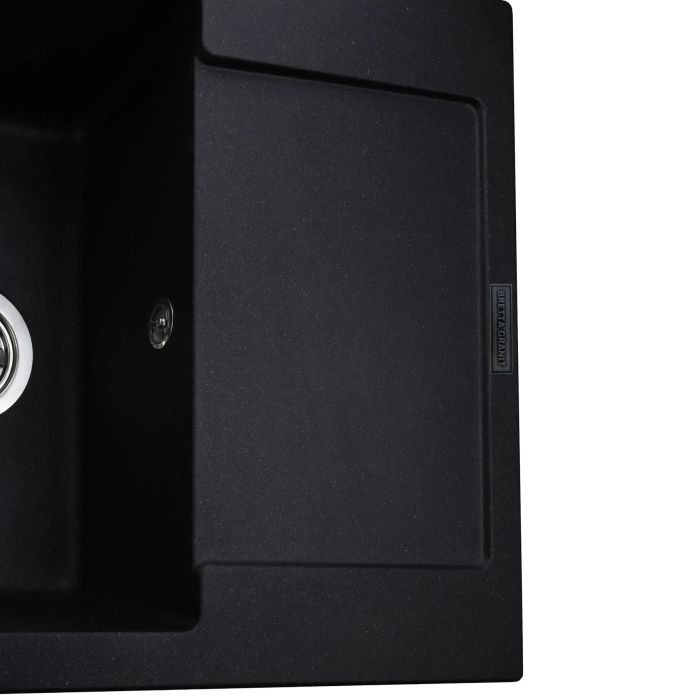 Мойка гранитная Bretta Corum 780х500х200  черный металлик