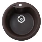 Мойка гранитная Bretta Rondo 485х215 коричневый