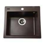 Мийка гранітна  Bretta New York 490х455х190  коричневий