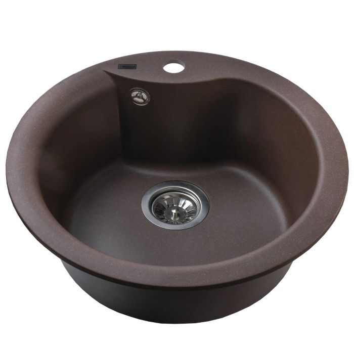 Мойка гранитная Bretta Rondo 485х215 коричневый