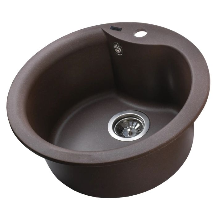 Мойка гранитная Bretta Rondo 485х215 коричневый