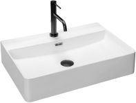 Раковина накладная Rea Gina 590х435х125 белый