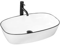 Раковина накладна Rea Jovita 600х380х135 білий