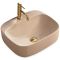 Раковина накладная Rea Luiza 500х425х155 бежевый REA-U9609