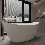 Ванна отдельностоящая матовая Amidicon Capri 170х77 из литого камня