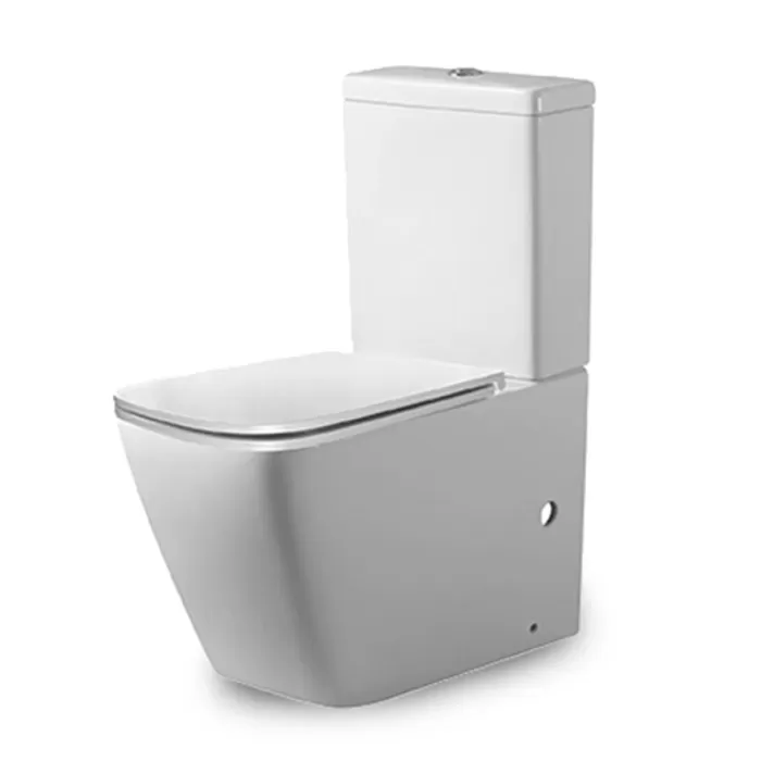 Унітаз-компакт Dusel Cubis DTPT10201030R з бачком і сидінням Soft Close дюропласт