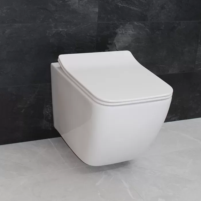 Унитаз подвесной Dusel Cubis DWHT10201030R с сиденьем Soft Close дюропласт