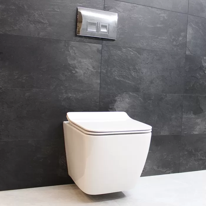 Унитаз подвесной Dusel Cubis DWHT10201030R с сиденьем Soft Close дюропласт