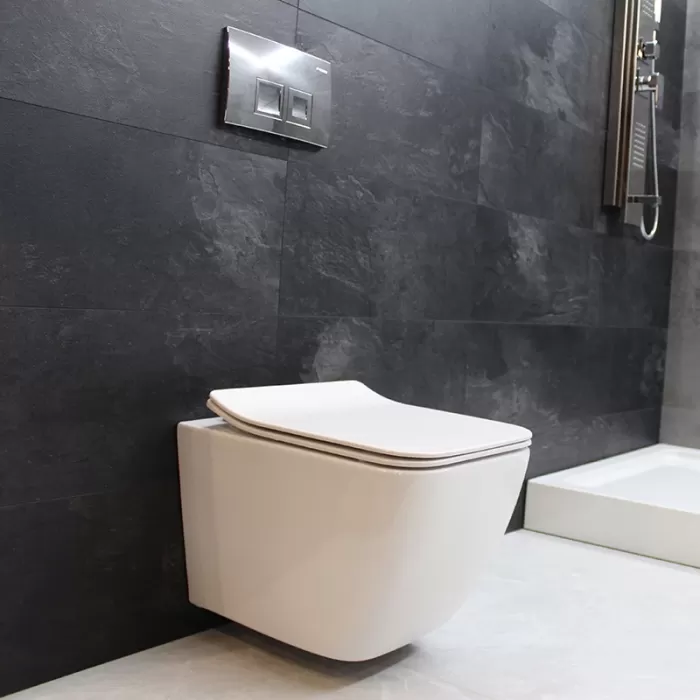 Унитаз подвесной Dusel Cubis DWHT10201030R с сиденьем Soft Close дюропласт
