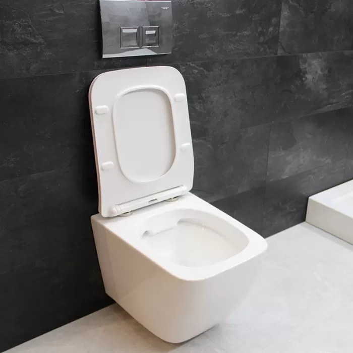 Унитаз подвесной Dusel Cubis DWHT10201030R с сиденьем Soft Close дюропласт