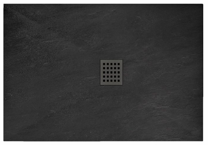 Душевой поддон Rea Rock 80x100х3,5 черный