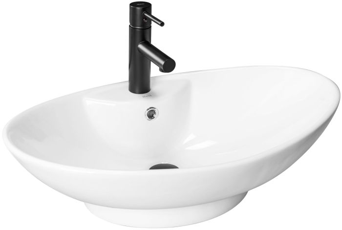 Раковина накладна Rea Rosa 660х440х210 білий