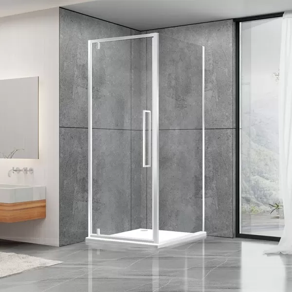 Душевая кабина Dusel DL198/DL196 Chrome, 90х90х190, стекло прозрачное