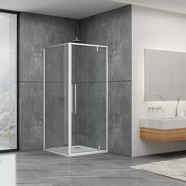 Душевая кабина Dusel DL198/DL196 Chrome, 90х90х190, стекло прозрачное