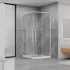 Душова кабіна DUSEL DSL194 Chrome 90х90х190, двері розсувні, скло прозоре