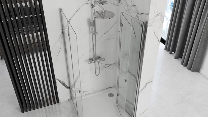 Душевая кабина Rea Fold N2 90х100 R/L хром