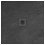 Душевой поддон Rea Rock 90x90x3,5 черный