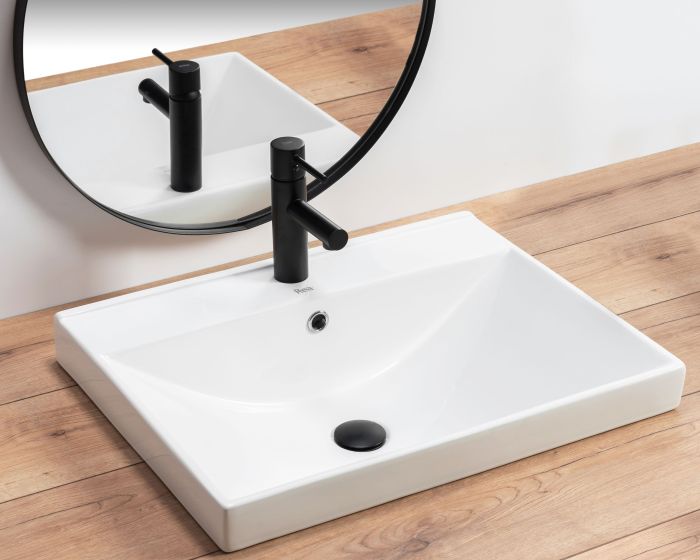Раковина врезная Rea Daisy 610х480х190 белый