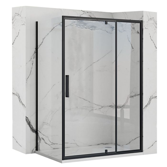 Душевая кабина Rea Rapid Swing 80x80 R/L черный