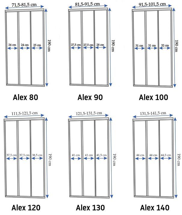 Душевые двери Rea Alex 120