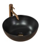 Раковина накладная Rea Stella 360х360х150 черный