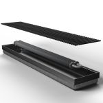 Конвектор внутрипольный Teplowatt 125х20 Eco черный