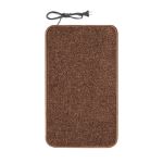 Коврик с подогревом Теплик 50х80 с термоизоляцией Комфорт  коричневый