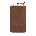 Коврик с подогревом Теплик 50х60 с термоизоляцией Комфорт  коричневый с регулятором